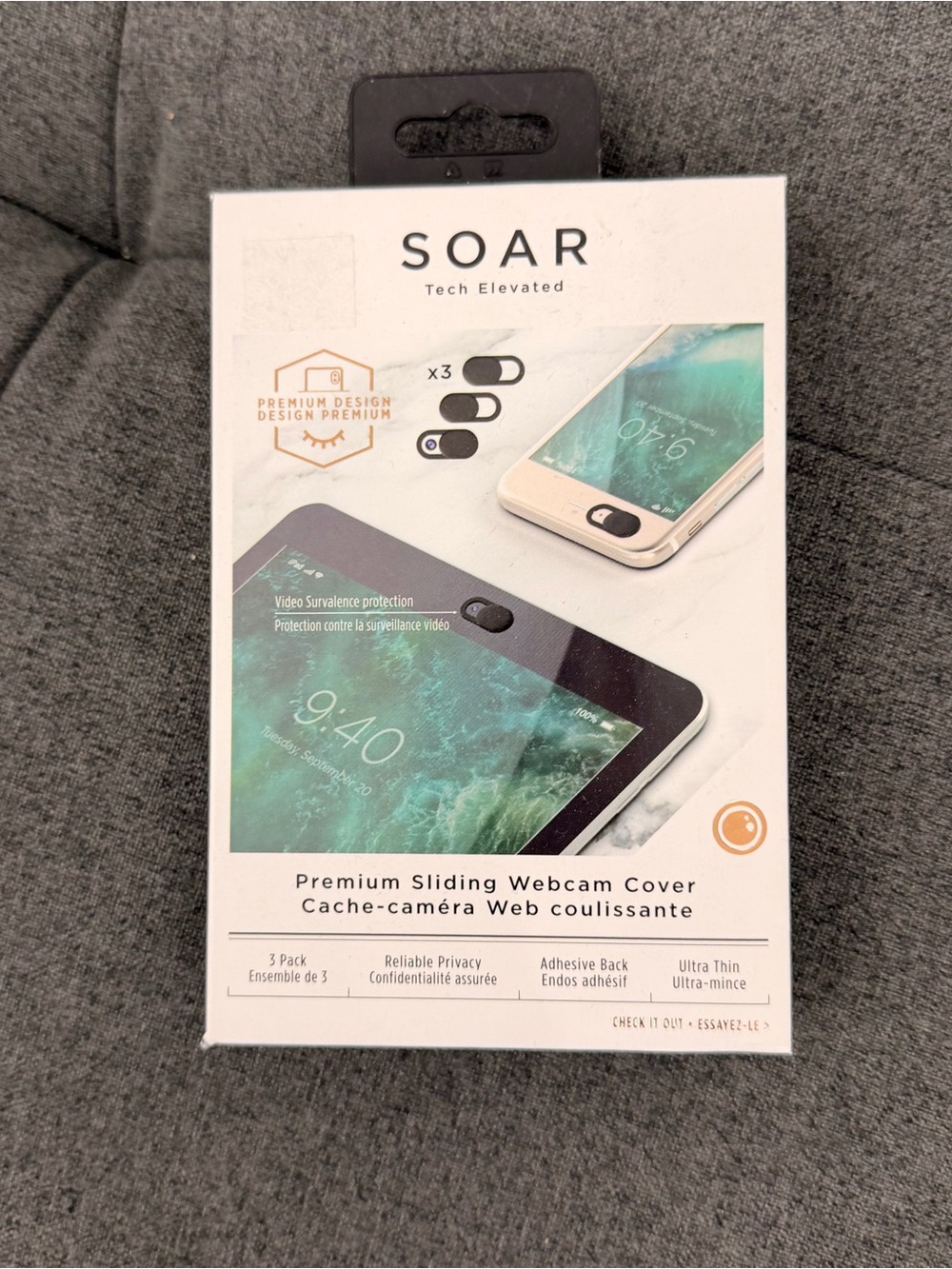 SOAR Premium Sliding Webcam Cover 3 Pack